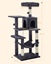 Feandrea Cat Tower, Height 143 cm, up to 4 Cats, σκούρο γκρί (PCT161G01) (FEAPCT161G01)-FEAPCT161G01