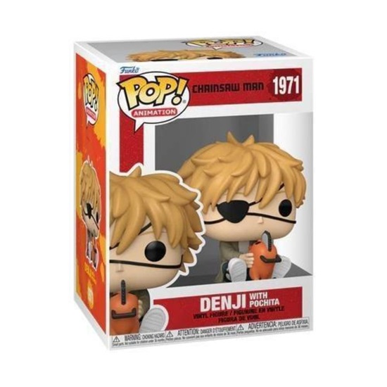 Funko Pop! Animation: Chainsaw Man - Denji with Pochita #1971 (FNK64848)-FNK64848