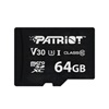Patriot VX Series 64GB MicroSDXC V30 Class 10 UHS-I U3 4K UHD Memory Card (PSF64GVX31MCX) (PATRPSF64GVX31MCX)-PATRPSF64GVX31MCX