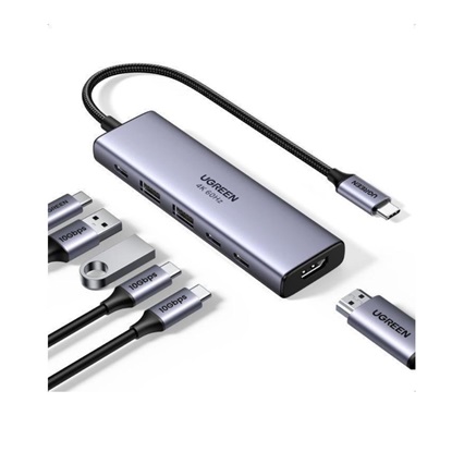 Ugreen CM511 USB-C Hub HDMI 4K 60Hz 2x USB 3.2 2x USB-C 3.2 PD (35999) (UGR35999)-UGR35999