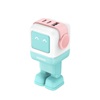 Ugreen Wall charger Nexode RG Robot GaN 2x USB-C + USB 65W pink - blue (35855) (UGR35855)-UGR35855