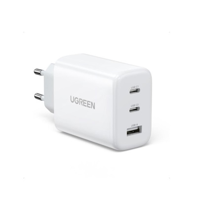 Ugreen Wall charger CD275 2x USB-C 1x USB 65W white (90496B) (UGR90496B)-UGR90496B