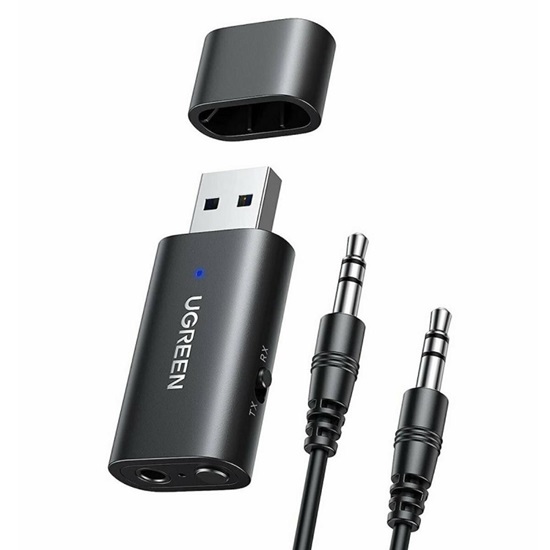 Ugreen CM523 Audio adapter USB-A to Jack 3.5mm Bluetooth 5.1 Black (60300) (UGR60300)-UGR60300