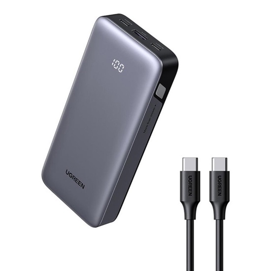 Ugreen Powerbank 20000mAh PB532 USB 2x USB-C 30W γκρι (55989B) (UGR55989B)-UGR55989B