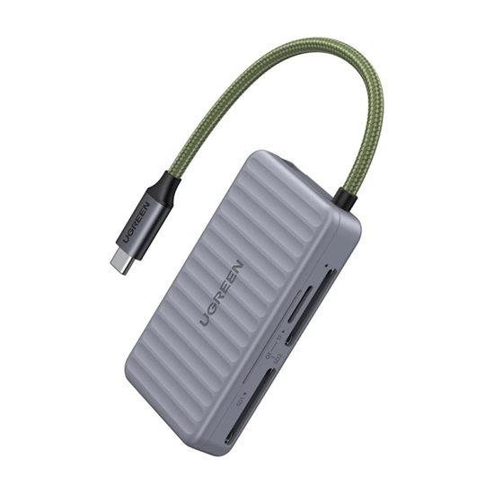 Ugreen Αναγνώστης καρτών USB-C CM868 2xSD 1xTF 170Mbps γκρι (55886) (UGR55886)-UGR55886