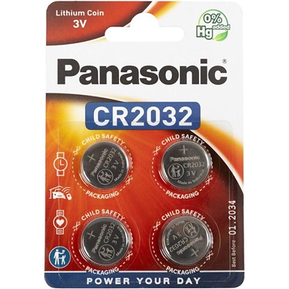 Panasonic Power Μπαταρίες Λιθίου CR2032 3V 4τμχ (50003058) (PAN50003058)-PAN50003058