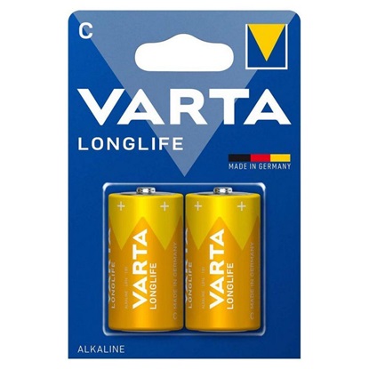 Varta Battery Alkaline LR14 1.5V 2-Blister (4114101412) (VART4114101412)-VART4114101412