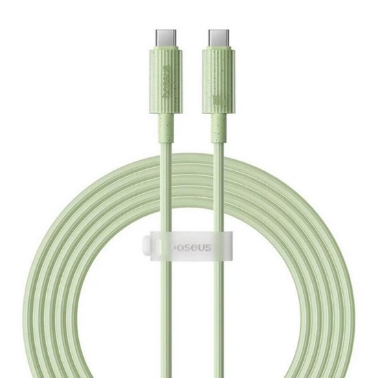 Baseus Fast Charging cable USB-C to USB-C Habitat Series 2m 100W green (P10360202631-01) (BASP10360202631-01)-BASP10360202631-01