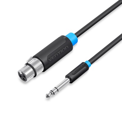 VENTION 6.5mm Male to XLR Female Audio Cable 1M Black (BBEBF) (VENBBEBF)-VENBBEBF