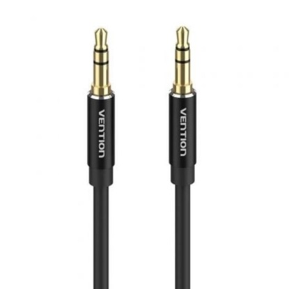 VENTION 3.5mm Male to Male Audio Cable 1M Black Aluminum Alloy Type (BAXBF) (VENBAXBF)-VENBAXBF