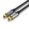 VENTION Optical Fiber Audio Cable 1M Black Aluminum Alloy Type (BAVHF) (VENBAVHF)-VENBAVHF