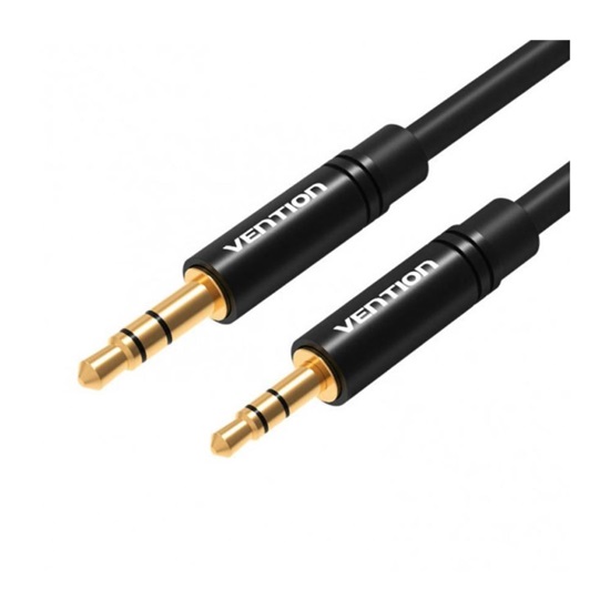 VENTION 3.5mm Male to 2.5mm Male Audio Cable 2M Black Metal Type (BALBH) (VENBALBH)-VENBALBH