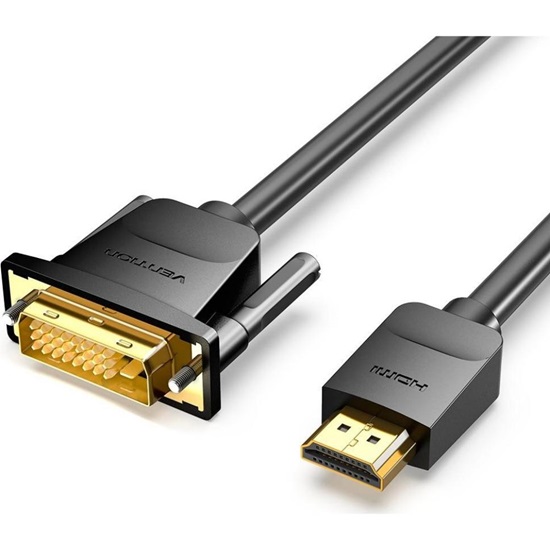 VENTION HDMI to DVI Cable 1.5M Black (ABFBG) (VENABFBG)-VENABFBG