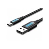 VENTION USB 2.0 A Male to Mini-B Male Cable 0.25M Black PVC Type (COMBC) (VENCOMBC)-VENCOMBC