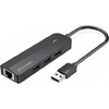 VENTION USB 2.0 3 Port Hub with USB-A / Ethernet Connection (CHPBB) (VENCHPBB)-VENCHPBB