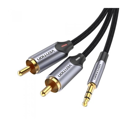 VENTION 3.5mm male - 2x RCA male Cable Gray 3m (BCNBI) (VENBCNBI)-VENBCNBI