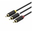 VENTION 3RCA Male to Male AV Cable 1.5M Black (BCABG) (VENBCABG)-VENBCABG