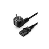 VENTION 3-Prong Power Cable C13 Connector 1.8M Black EU-Plug (ZCGBAC) (VENZCGBAC)-VENZCGBAC