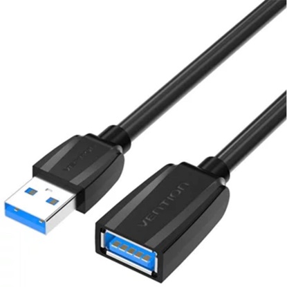 VENTION USB 3.0 Extension Cable 1M Black (VAS-A45-B100) (VENVAS-A45-B100)-VENVAS-A45-B100