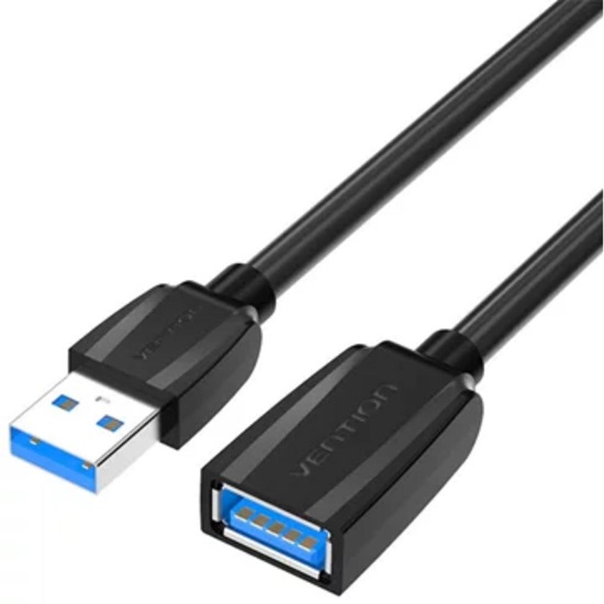 VENTION USB 3.0 Extension Cable 1M Black (VAS-A45-B100) (VENVAS-A45-B100)-VENVAS-A45-B100