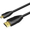 VENTION Micro HDMI to HDMI Cable 1.5M Black (VAA-D03-B150) (VENVAA-D03-B150)-VENVAA-D03-B150