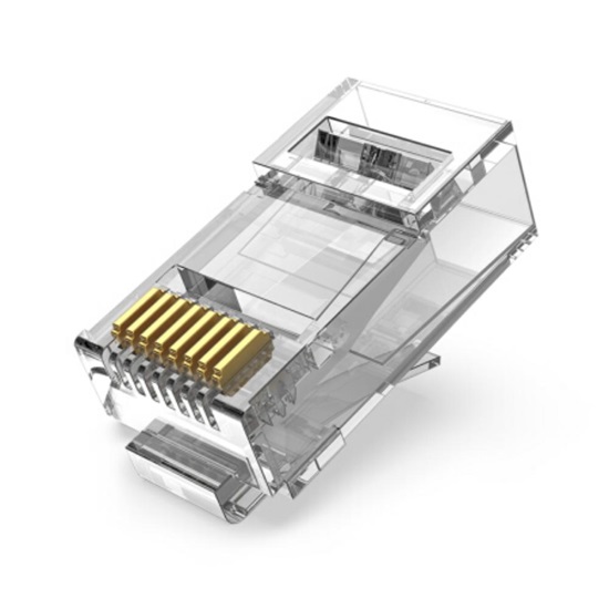 VENTION Cat.6 UTP RJ45 Modular Plug Transparent 100-Pack (IDDR0-100) (VENIDDR0-100)-VENIDDR0-100