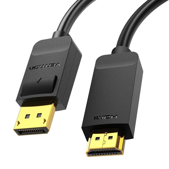 VENTION 4K DisplayPort to HDMI Cable 1.5M Black (HAGBG) (VENHAGBG)-VENHAGBG