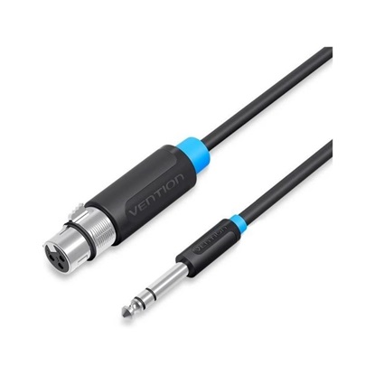 Εικόνα της VENTION 6.5mm Male to XLR Female Audio Cable 15M Black (BBEBN) (VENBBEBN)