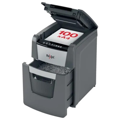 Rexel Optimum Auto+ 100x Paper Shredder Small Pieces (2020100XEU) (REX2020100XEU)-REX2020100XEU
