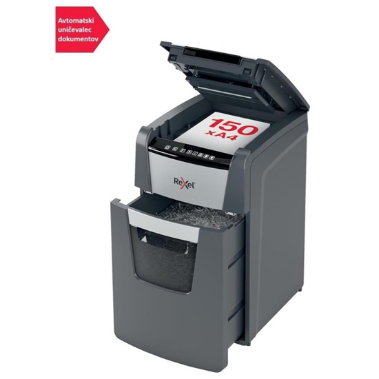 Rexel Optimum Auto+ 150x Paper Shredder Small Pieces (2020150XEU) (REX2020150XEU)-REX2020150XEU