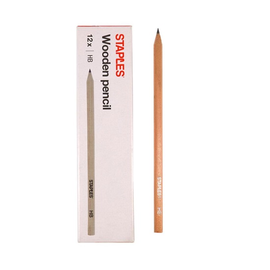 Staples 2650 Pencil Unvarnished HB (2650686) (STP2650686)-STP2650686