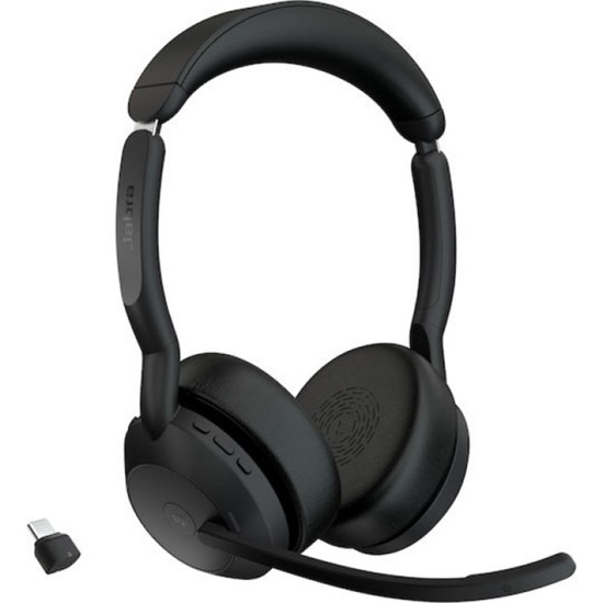Jabra Headset Evolve2 55 MS Stereo Bluetooth USB-C (25599-999-899) (JAB25599-999-899)-JAB25599-999-899