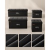 Songmics Αναδιπλούμενος πάγκος αποθήκευσης  - 110 x 38 x 38 - Μαύρο  (LSF077B01V2) (SNGLSF077B01V2)-SNGLSF077B01V2