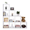 Ξύλινη Βιβλιοθήκη με 10 Ράφια 129.5 x 29 x 129.5 cm Χρώματος Λευκό VASAGLE LBC10WTV2-VASLBC10WTV2