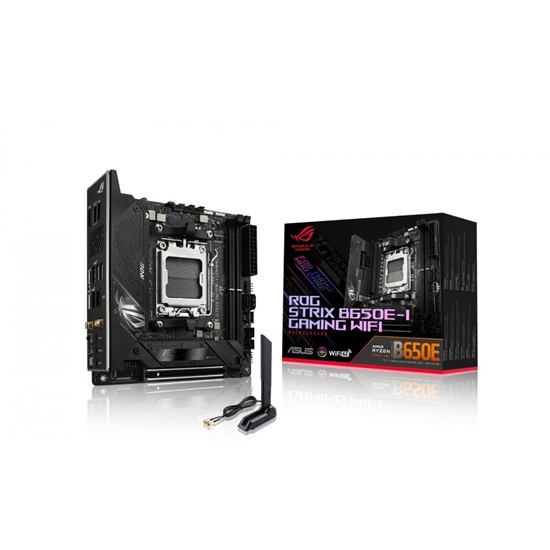 ASUS ROG STRIX B650E-I GAMING WIFI AMD B650 Socket AM5 mini ITX (90MB1BI0-M0EAY0) (ASU90MB1BI0-M0EAY0)-ASU90MB1BI0-M0EAY0