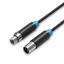 VENTION XLR Audio Extension Cable 1M Black (BBFBF) (VENBBFBF)-VENBBFBF