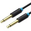 VENTION 6.5mm Male to Male Audio Cable 1.5M Black (BAABG) (VENBAABG)-VENBAABG