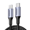 Ugreen US304 Braided USB-C to Lightning Cable 20W Black 1.5m (60760) (UGR60760)-UGR60760