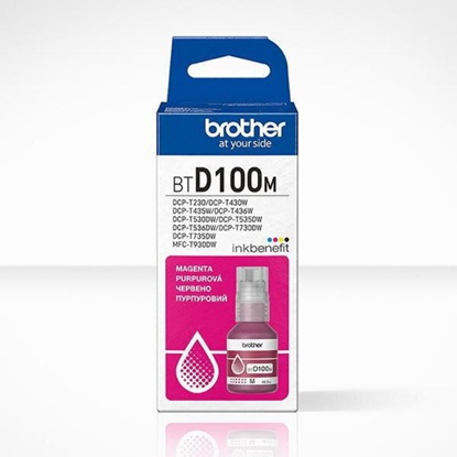 Brother Μελάνι Inkjet BT-D100Y Yellow (BTD100M) (BROBTD100M)-BROBTD100M