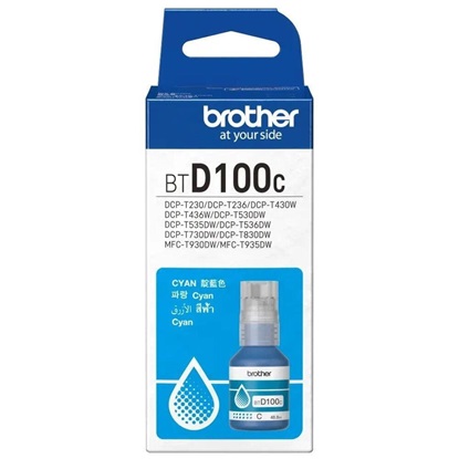 Εικόνα της Brother Μελάνι Inkjet BT-D100C Cyan (BTD100C) (BROBTD100C)