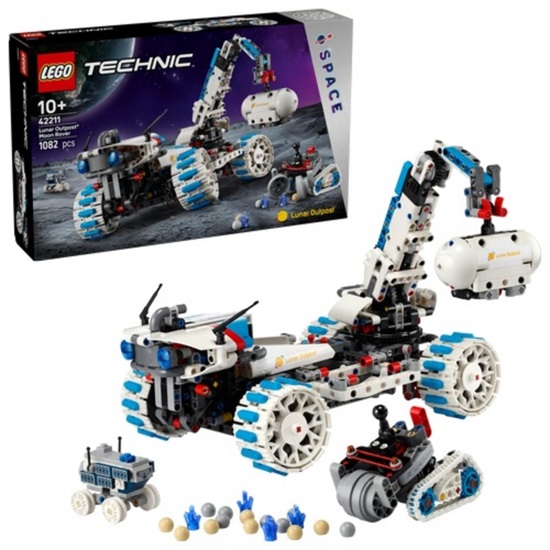 Lego Technic Lunar Outpost Moon Rover Spacecraft (42211) (LGO42211)-LGO42211