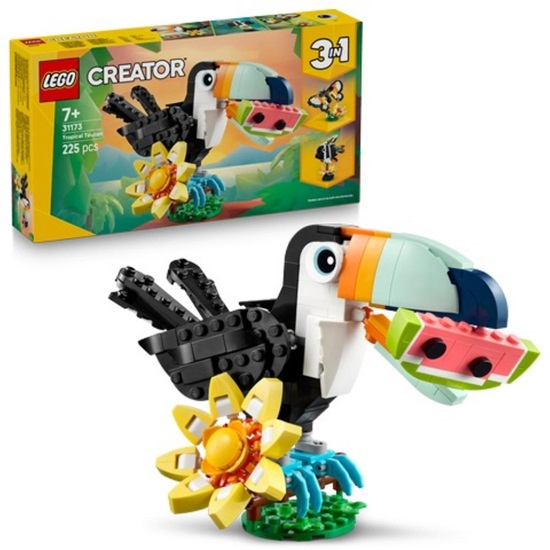 Lego Creator 3-in-1 Wild Animals: Tropical Toucan (31173) (LGO31173)-LGO31173