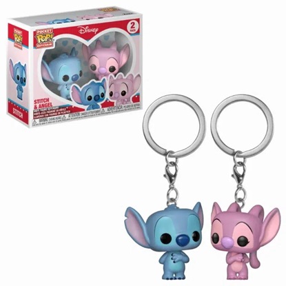 Funko Pocket Pop! Keychain Animation: Lilo & Stitch - Stitch & Angel Exclusive (FNK63709)-FNK63709