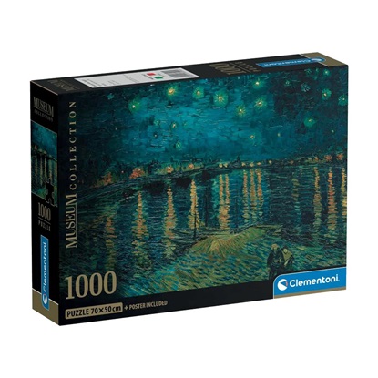 Clementoni Puzzle Museum Collection - Vincet van Gogh: Notte Stellata 1000pcs (37095) (CLE37095)-CLE37095