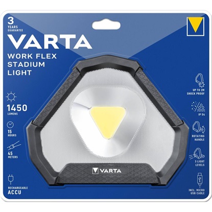 Varta LED Flashlight WORK FLEXSTADIUM LIGHT 18647 (VART18788)-VART18788
