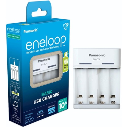Panasonic Eneloop BQ-CC61 USB EKO Rechargeable Ni-MH battery charger  (PAN19643)-PAN19643