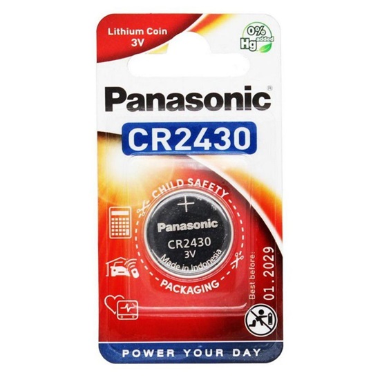 Panasonic CR2430 lithium battery (blister) (PAN18403)-PAN18403