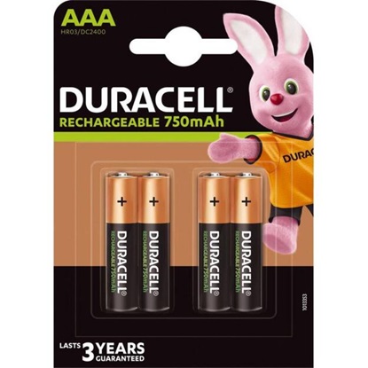 Duracell Recharge R03 AAA 750 mAh Rechargeable battery (blister) (DUR17069)-DUR17069