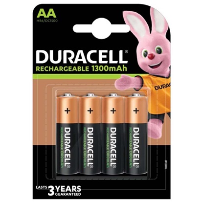 Duracell Recharge R6/AA 1300 mAh rechargeable batteries (blister) (DUR16700)-DUR16700