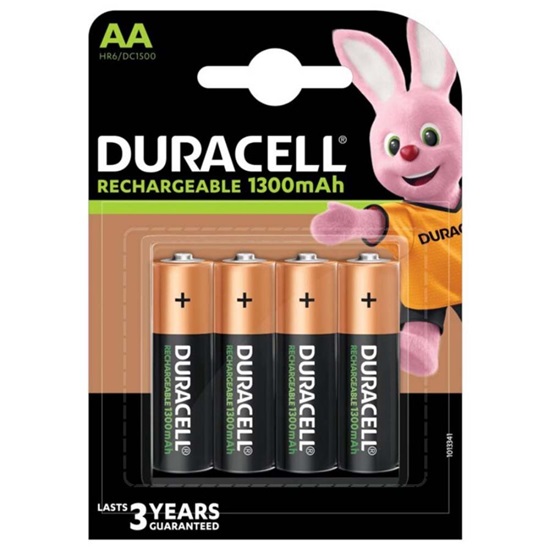 Duracell Recharge R6/AA 1300 mAh rechargeable batteries (blister) (DUR16700)-DUR16700